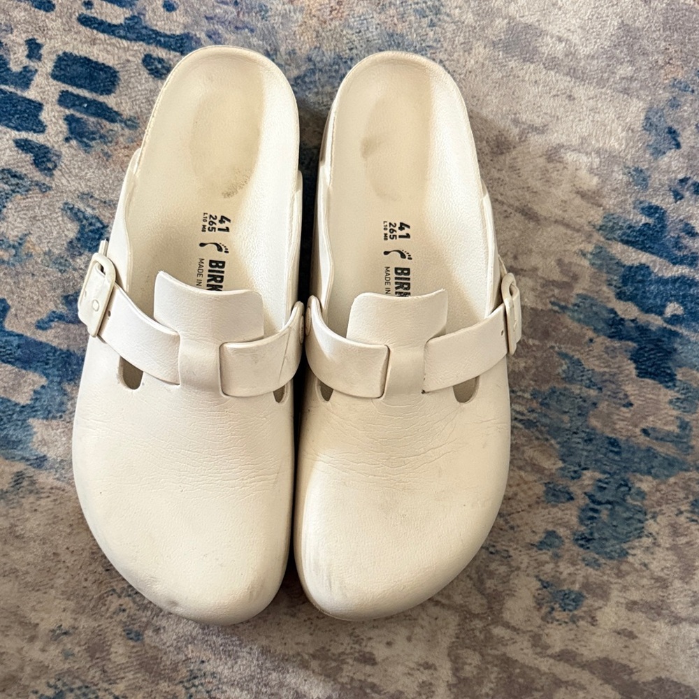 Birkenstock Cream Mules